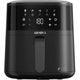 AIRNOVA® NanoFritto Friggitrice ad aria 1450W, capacità 4,8L, friggitrice automatica ad aria calda, 10 programmi preimpostati, controllo digitale, nera