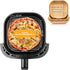 AIRNOVA® OroFritto Friggitrice ad aria 7L, 1400W, friggitrice ad aria calda, nero/acciaio inox