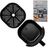 AIRNOVA® OroFritto Friggitrice ad aria 7L, 1400W, friggitrice ad aria calda, nero/acciaio inox