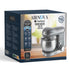Mixer con ciotola AIRNOVA® VitaBlend BLD-10, 1800W, ciotola in acciaio inox da 5L, 3 accessori, 6 velocità, nero/inox