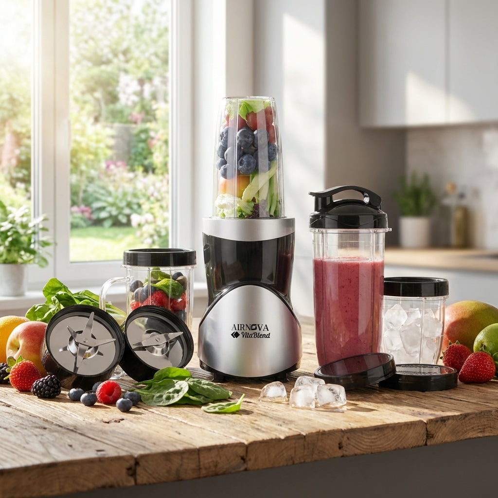 Frullatore AIRNOVA VitaBlend BLD-01 900W con quattro bicchieri
