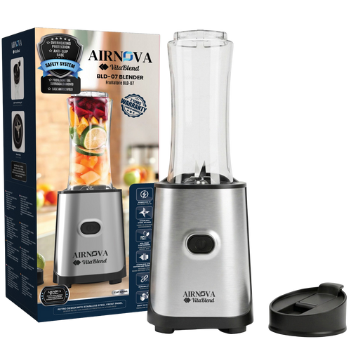 AIRNOVA® VitaBlend BLD-07 — Frullatore 800W con bottiglia Go da 600 ml