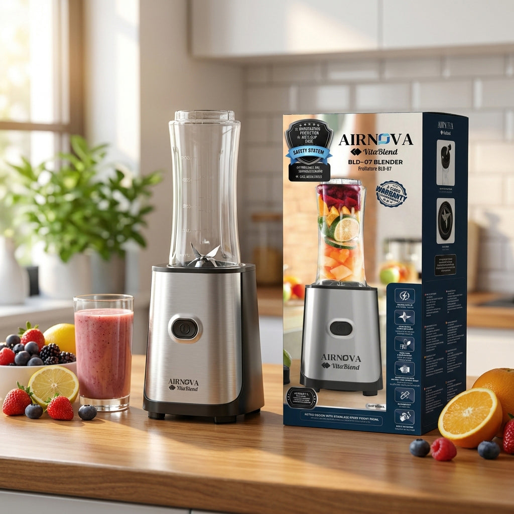 Frullatore AIRNOVA VitaBlend BLD-07 800W con bottiglia Go da 600 ml