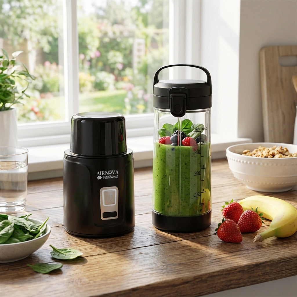 Frullatore portatile AIRNOVA VitaBlend BLD-08 da 400 ml con ricarica USB