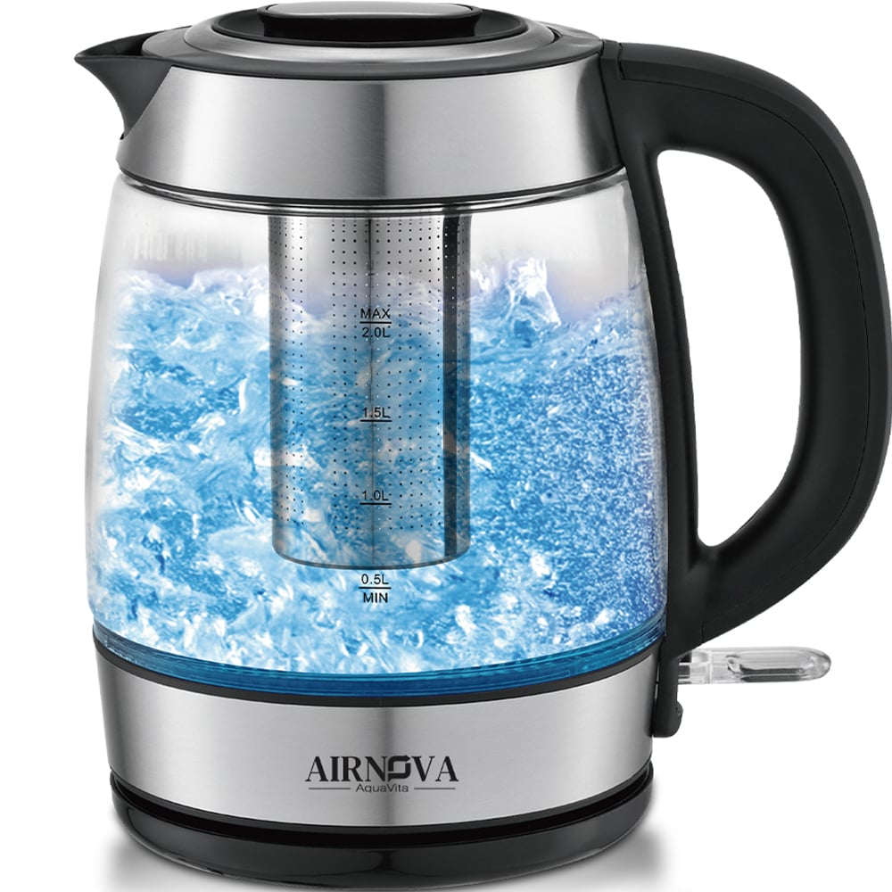 Bollitore elettrico AIRNOVA AquaVita 2200W da 2 litri con filtro per te