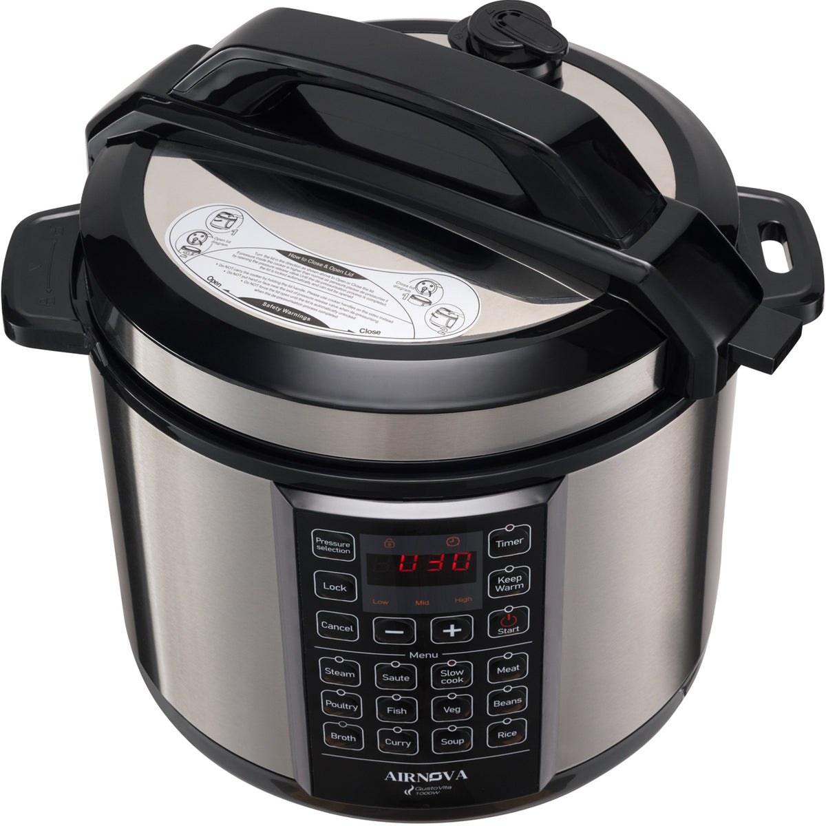 AIRNOVA GustoVita pentola a pressione elettrica 6L 1000W