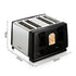 Tostapane AIRNOVA CrispToast 1500W a 4 fette nero e acciaio inox