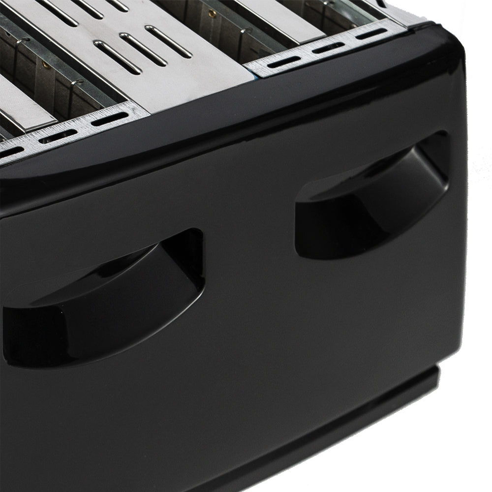 Tostapane AIRNOVA CrispToast 1500W a 4 fette nero e acciaio inox