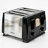 Tostapane AIRNOVA CrispToast 1500W a 4 fette nero e acciaio inox