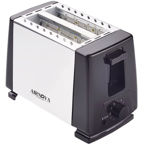 AIRNOVA® CrispToast — Tostapane 750W, 2 fette, 6 livelli di doratura