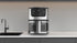 AIRNOVA® OroFritto Friggitrice ad aria 7L, 1400W, friggitrice ad aria calda, nero/acciaio inox