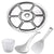 Set accessori per multicooker: cestello vapore, mestolo, cucchiaio riso e misurino