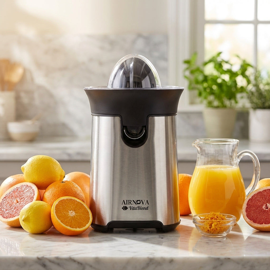 Spremiagrumi elettrico AIRNOVA VitaBlend BLD-04 130W in acciaio inox